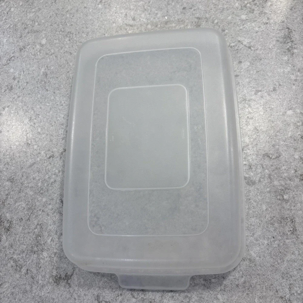 VTG Rubbermaid Servin Saver 0833 Divided Serving Vegetable Tray Almond